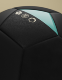 Rbbsh C60 soccer ball with white and black geometric panels, standard size for outdoor soccer games