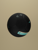 Rbbsh C60 soccer ball with black and white geometric pattern, standard size with stitched panels and brand logo visible.